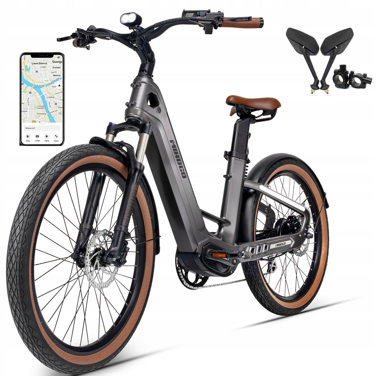 26“Electric Vehicles Mihogo Air Carbon 900W 48V19.2AH 40km/h APP+GPS 2026 Packaging status original
