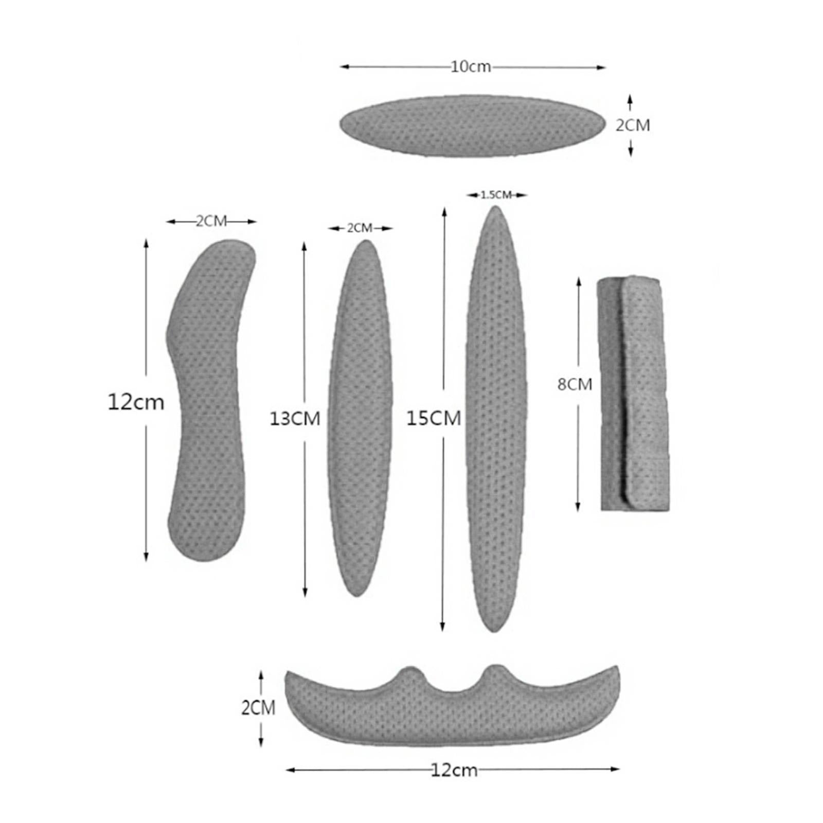 27 Pieces Replacement Helmet Pads, Helmet Lining Pads, Helmet Grey7 Packaging status original
