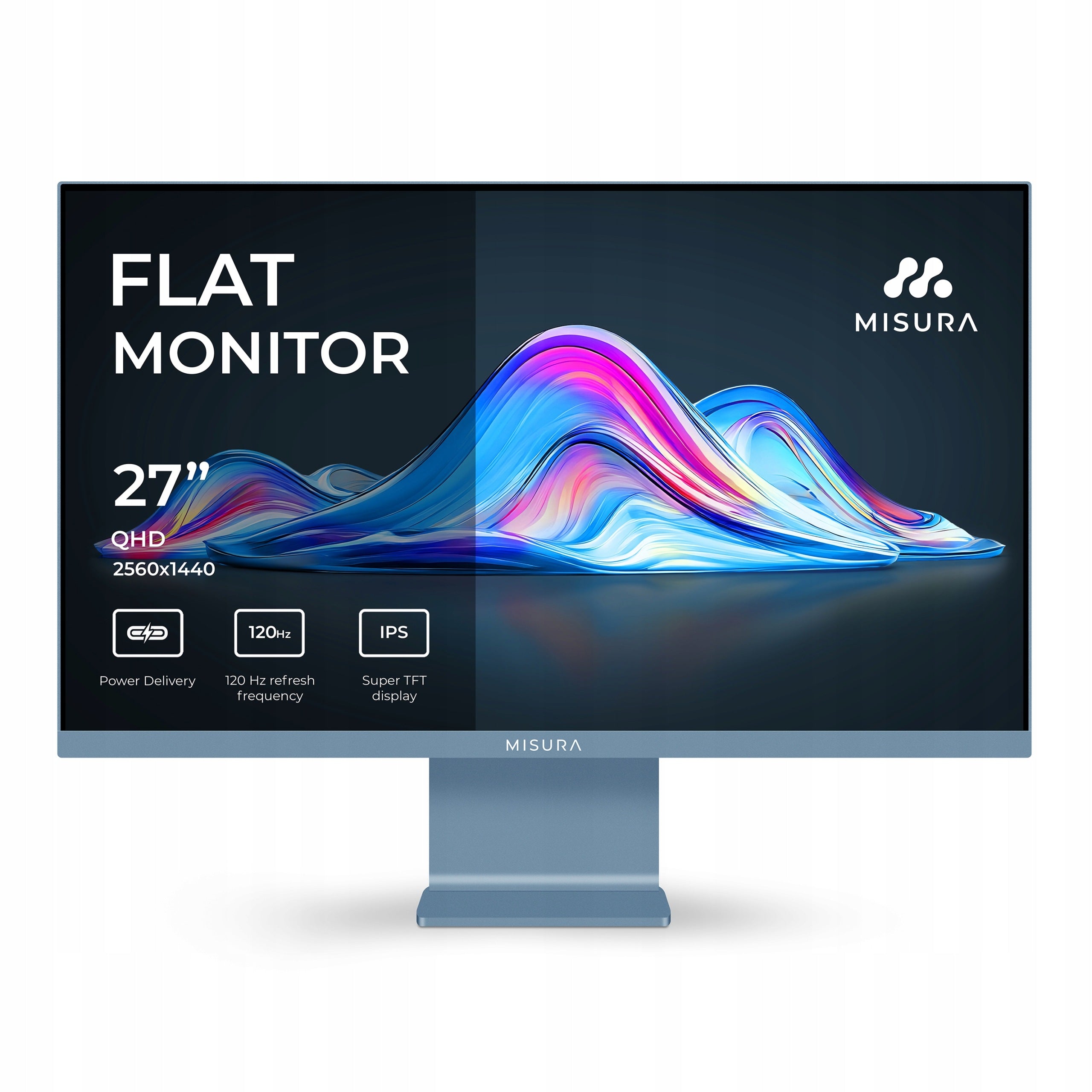 27" Stylish QHD 120 Hz Monitor – MISURA VIVA Mist Blue
