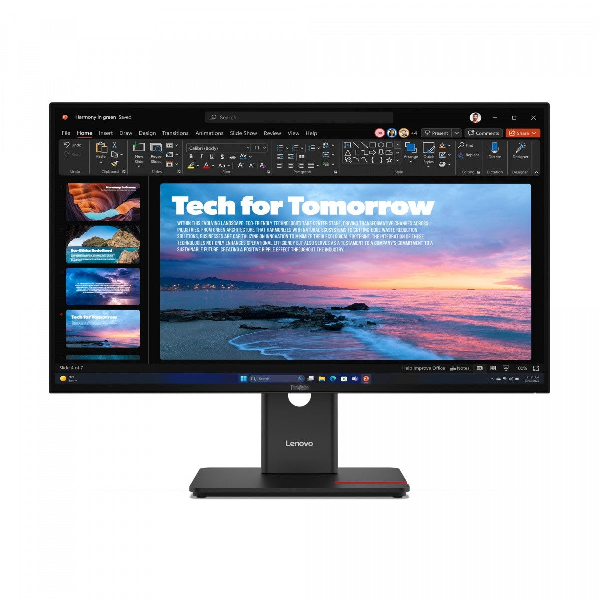 27-inch ThinkVision T27QD-40 WLED LCD Monitor (64AAGAT2EU)