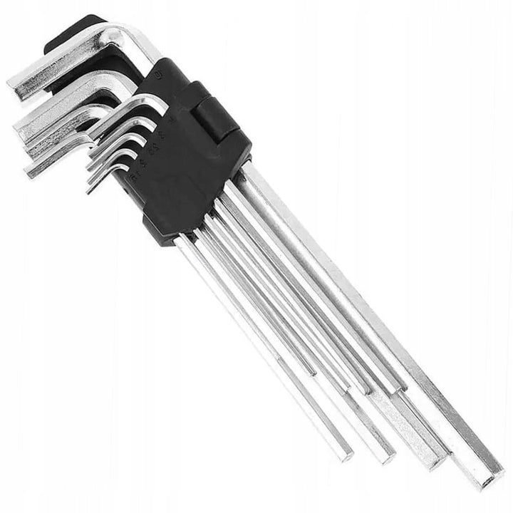 Raktų komplektas HEX, 9 vnt., 1.5–10 mm