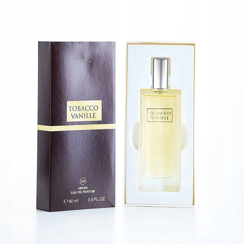 288 TOBACCO VANILLE 60ml UNISEX PERFUME INTENSE LASTING FRAGRANCE FOR AUTUMN Brand Global Cosmetics