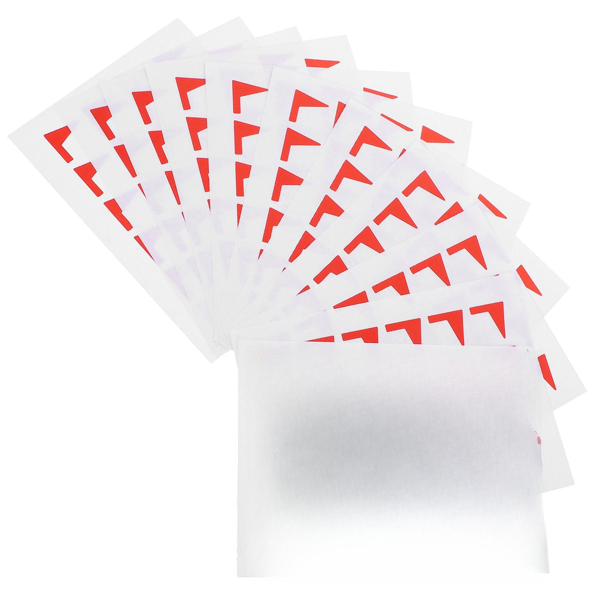 288Pcs Red Classification Flag Stickers Paper Label for Easy Organization Label length 16 mm