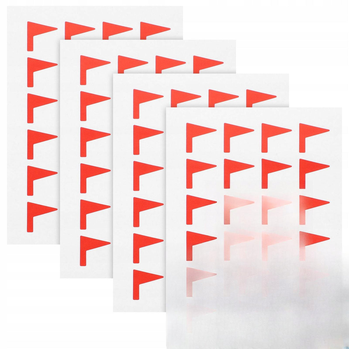 288Pcs Red Classification Flag Stickers Paper Label for Easy Organization