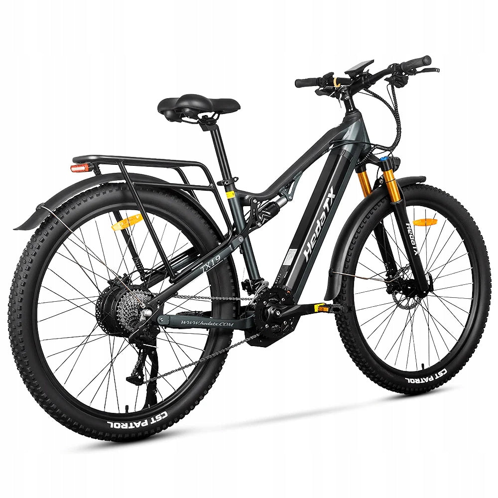 29"Electric Vehicle HedaTX TX19 48V 1000W 19.2Ah 45KM/H oil brake+Rear rack