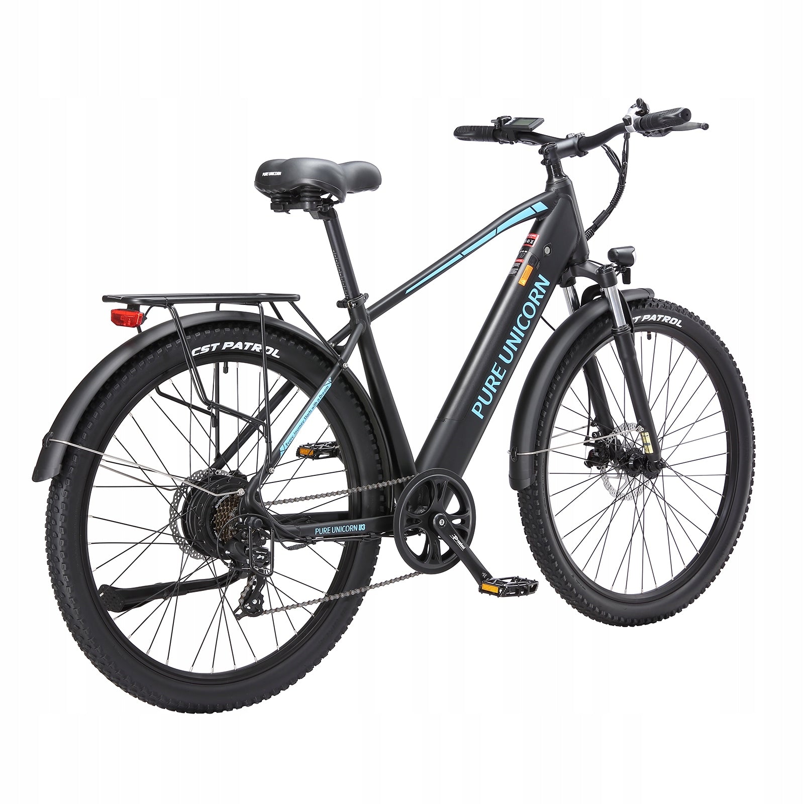 29" Electric Vehicle PURE UNICORN U3 men Mountain 1000W 12.8AH 45KM/H 90KM Foldability partially assembled, calibrated