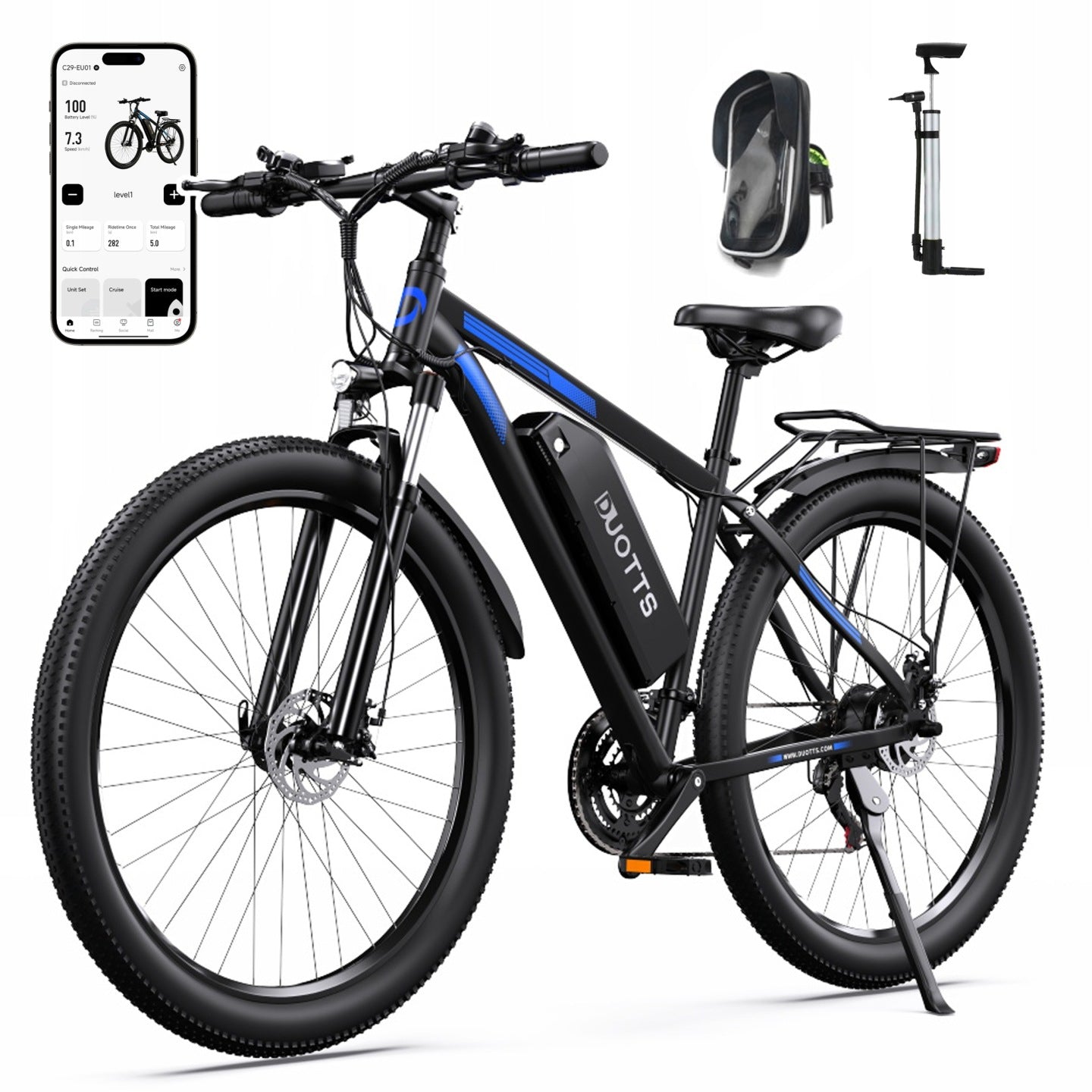 29''Electric Vehicles 1000W 55km/h 15Ah Shimano 21-biegowa Z App