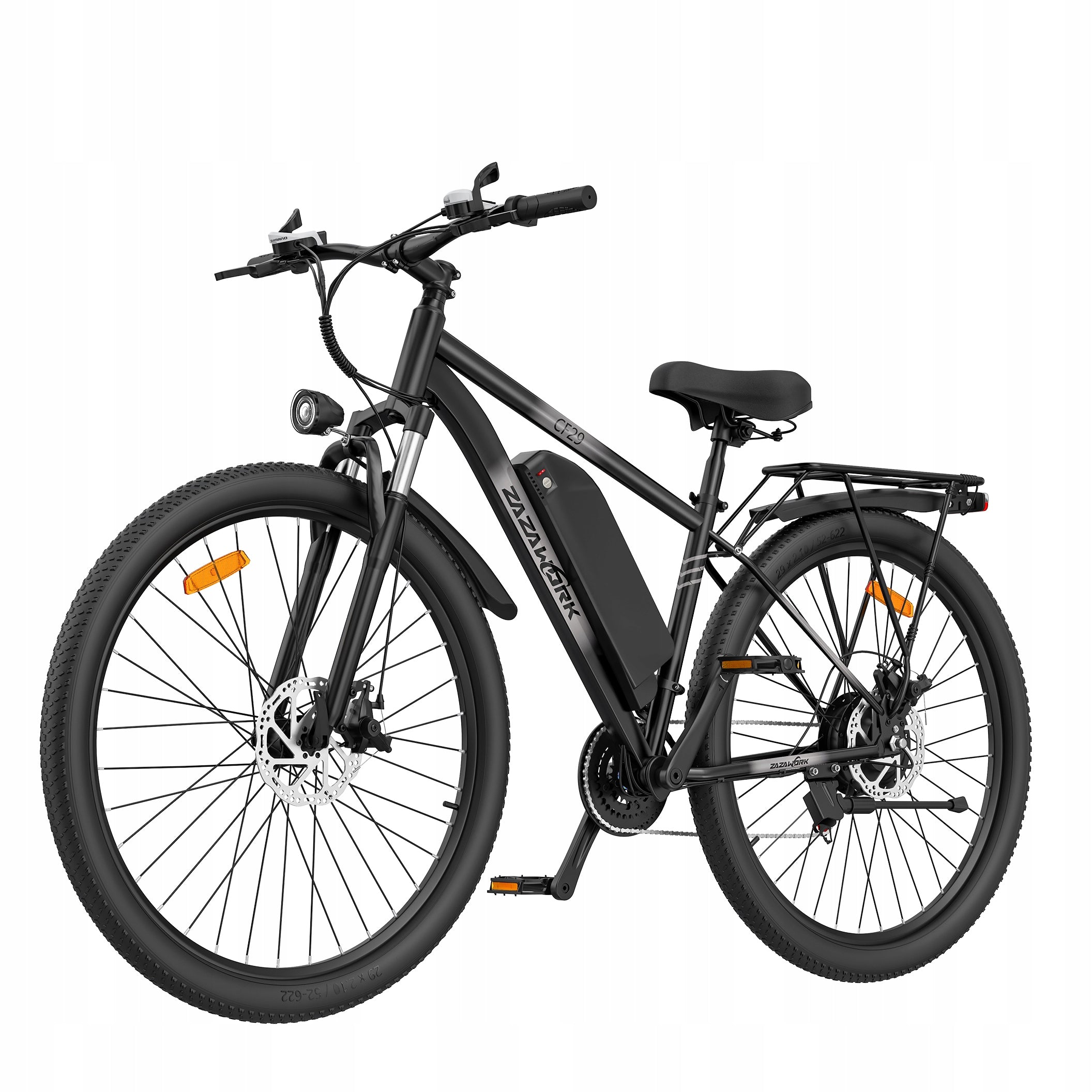 :) 29" Off-road Electric Bike ZAZAWORK CF29 250W 48V 15AH Shimano 21 Packaging status original