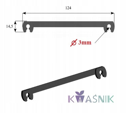 Medžių kamienų tvirtinimo juosta, 3 mm, 100 vnt., PL gamintojas