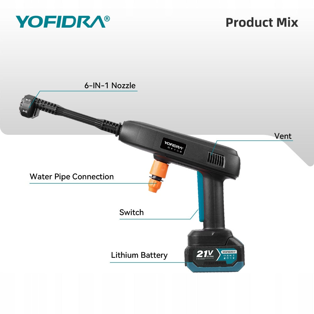 2AKU CORDLESS GARDEN PRESSURE WASHER NOZZLE SET Manufacturer code sku007110_2