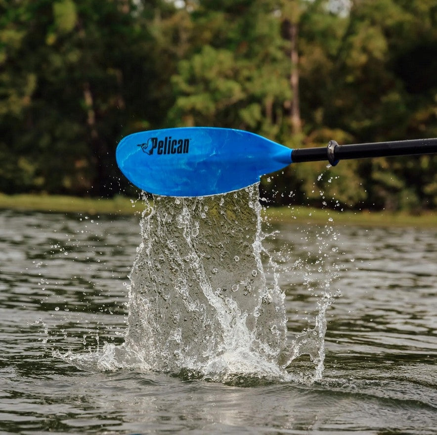 2CZ FOLDING KAYAK PADDLE FOR KAYAK 230 CM PELICAN ALU FOR RAFTING Color blue