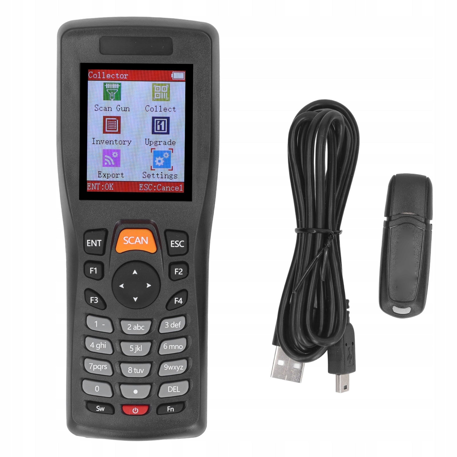 2D Wireless Barcode Scanner 2.4GHz 2,2inch Color XR