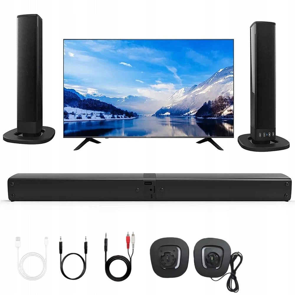 2IN1 BLUETOOTH SOUNDBAR REMOVABLE RGB SPEAKER USB HDMI TV