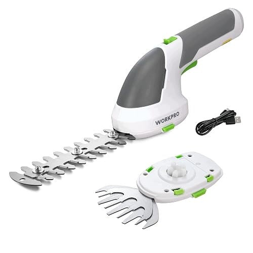 2IN1 CORDLESS GARDEN SHEARS FOR GRASS AND SHRUBS GREEN 7 for Home Brand no brand