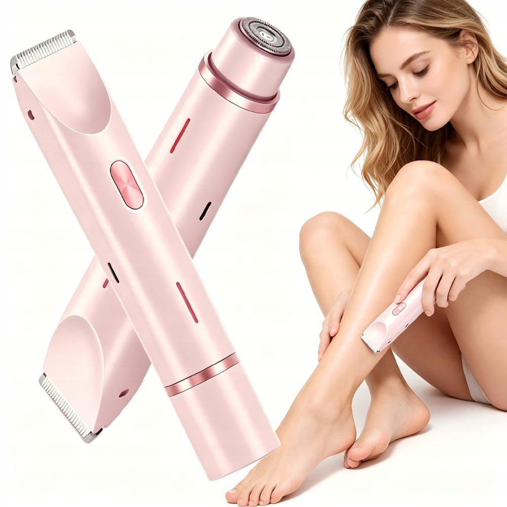 2IN1 ELECTRIC SHAVER FOR WOMEN WITH SHAVING FUNCTION AND TRIMER