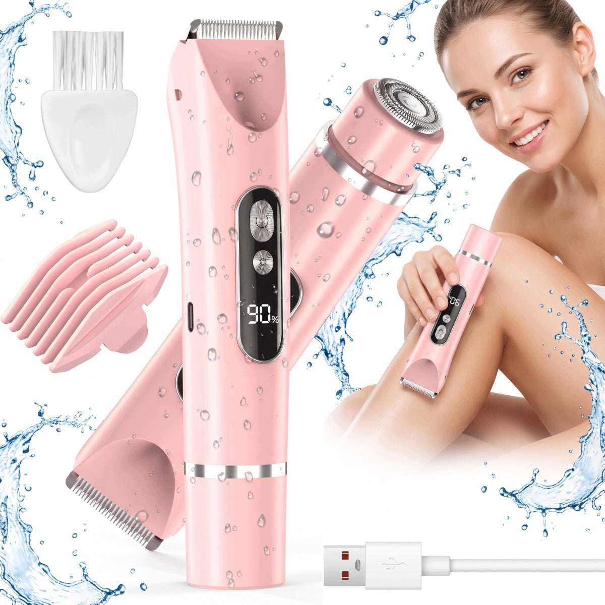 2IN1 ELECTRIC WOMEN'S BODY SHAVER - RAZOR FOR WOMEN