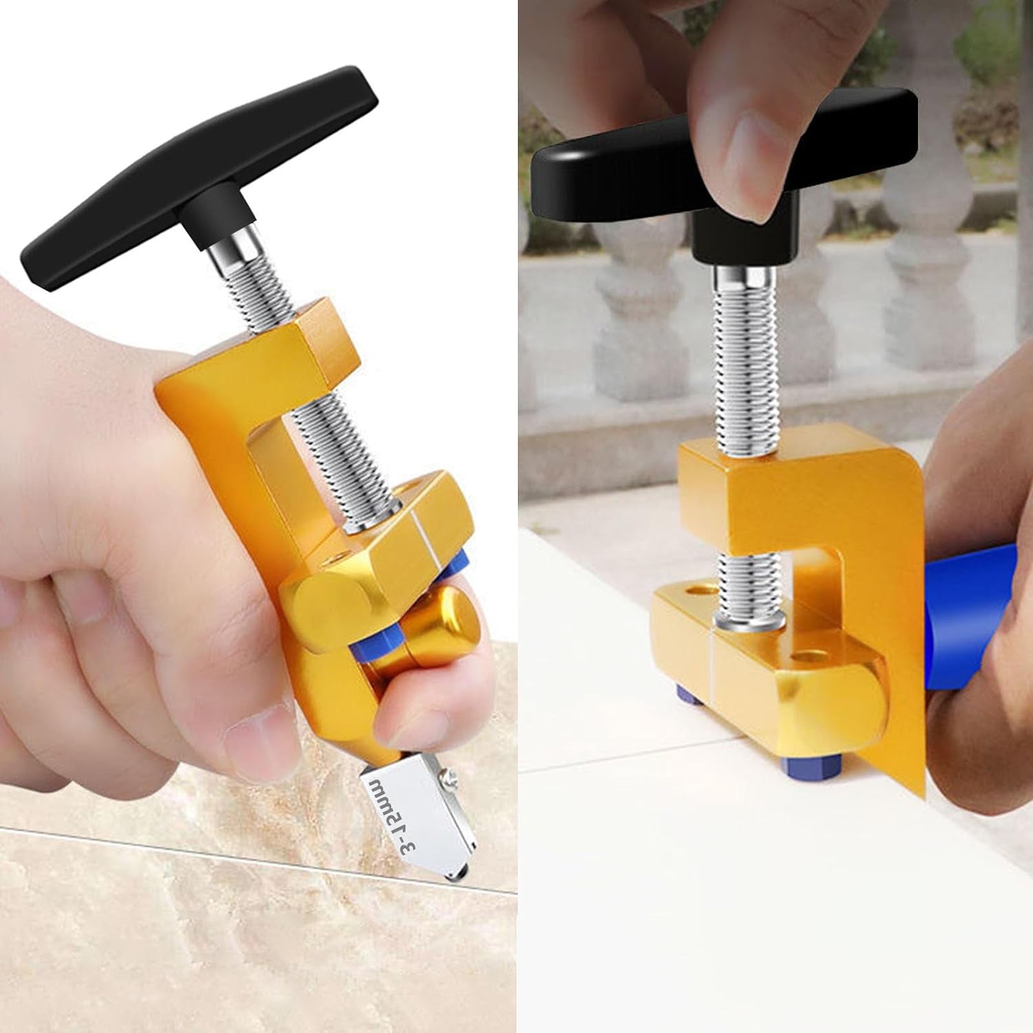 2IN1 KNIFE FOR CUTTING GLASS / TILES,HAND CUTTER WITH BREAKER Product weight with unit packaging 0.31 kg