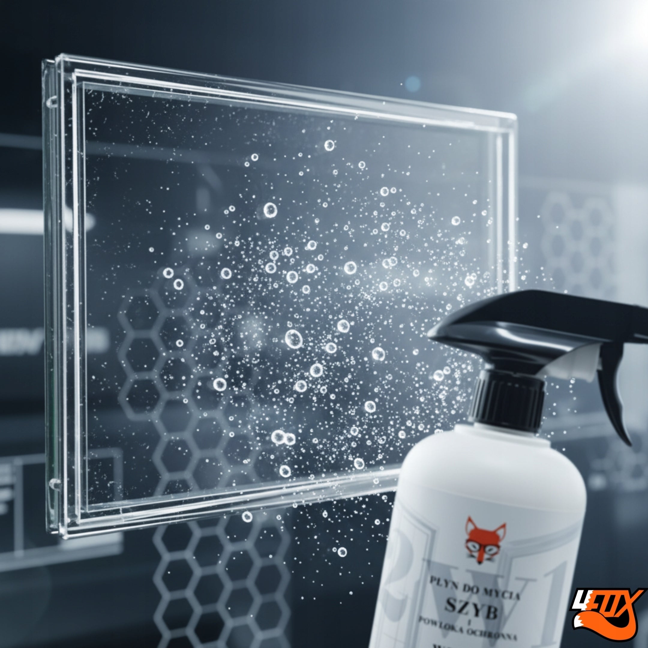 2IN1 Mirror Window Cleaner WITH ULTRA SLIPPERY STREAK-FREE PROTECTIVE COATING Packaging capacity 500 ml