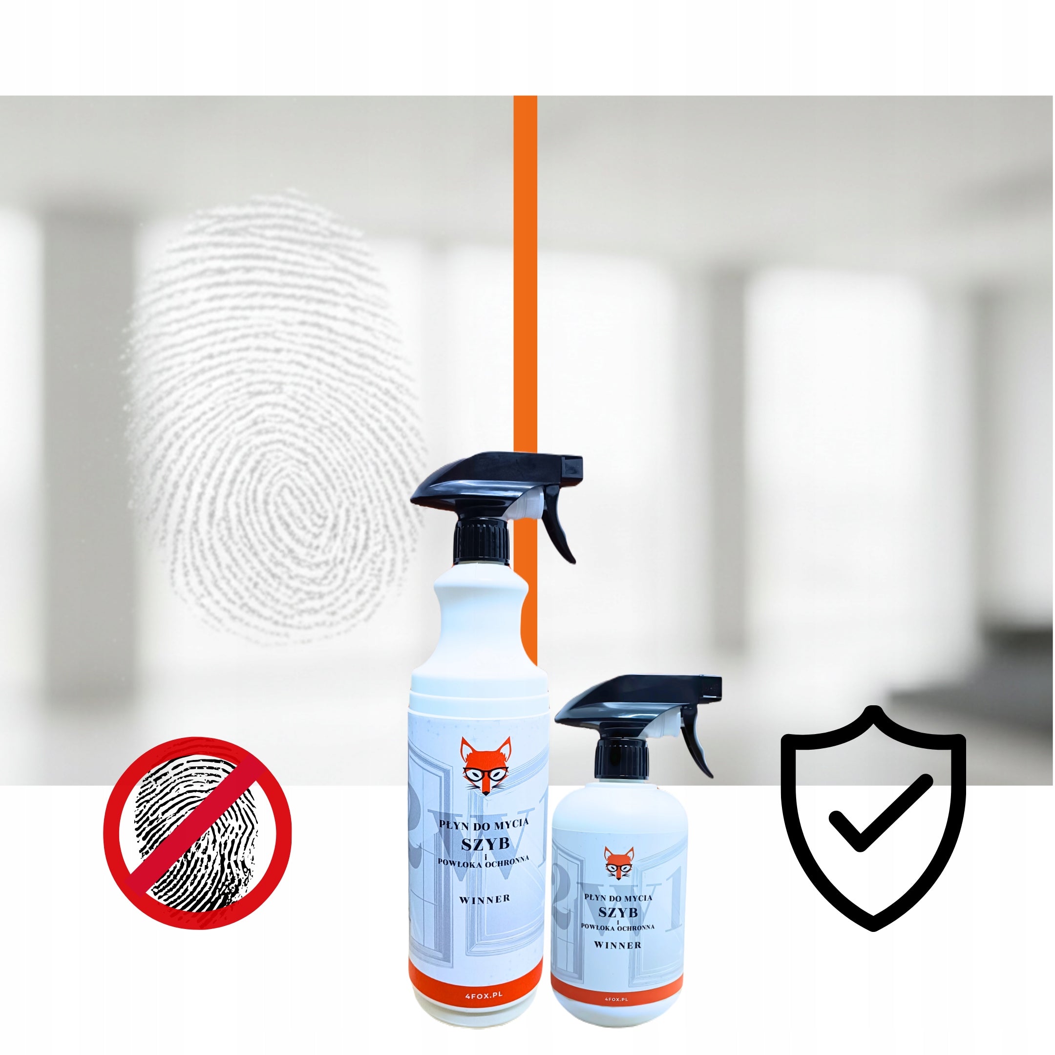 2IN1 Mirror Window Cleaner WITH ULTRA SLIPPERY STREAK-FREE PROTECTIVE COATING Packaging status original