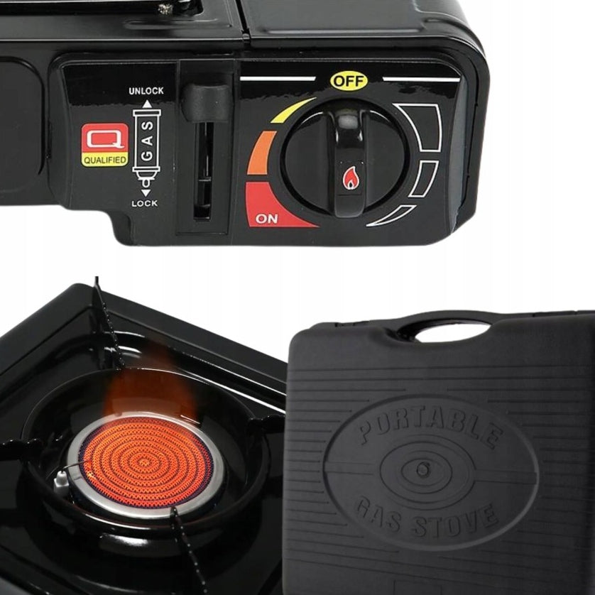 2IN1 PORTABLE GAS TOURIST STOVE + REDUCER WITH SUITCASE Brand Fox