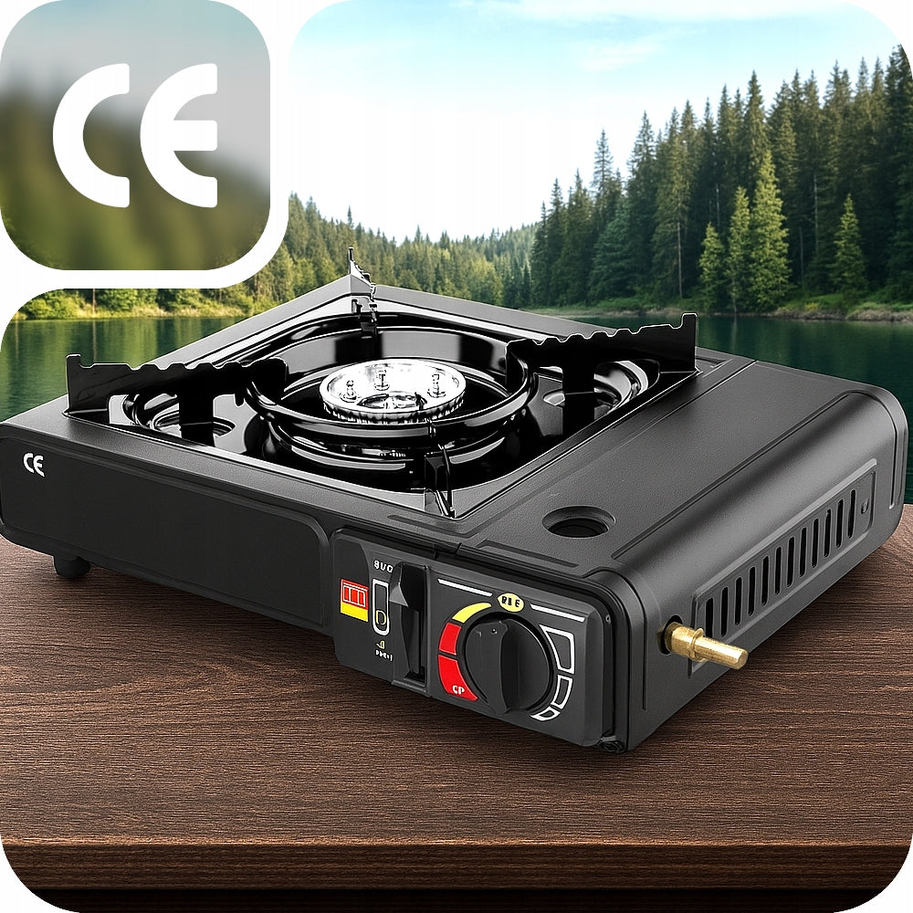 2IN1 PORTABLE TOURIST GAS STOVE FOR CYLINDER CARTRIDGE 2500W 2025 Packaging status original