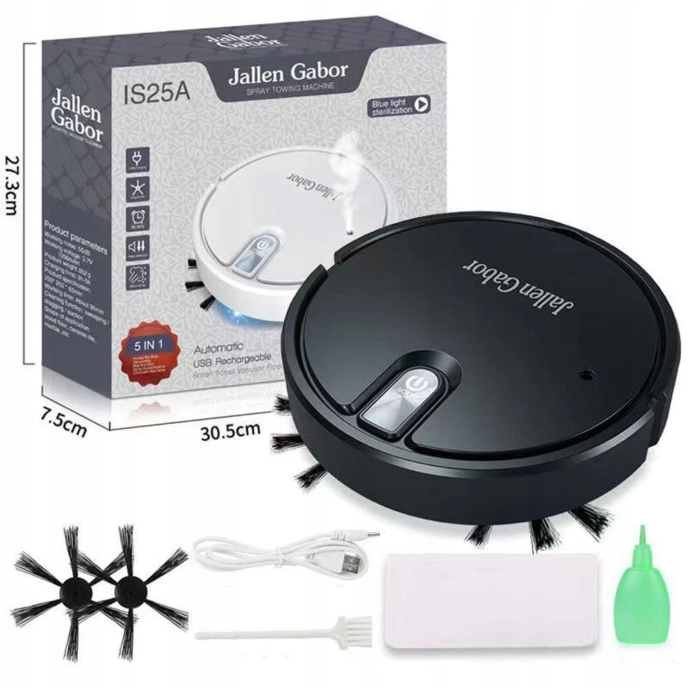 2IN1 ROBOT VACUUM CLEANER WITH MOP 1800PA - QUIET 55DB - 60MIN OPERATION - 1200MAH Brand Bedee