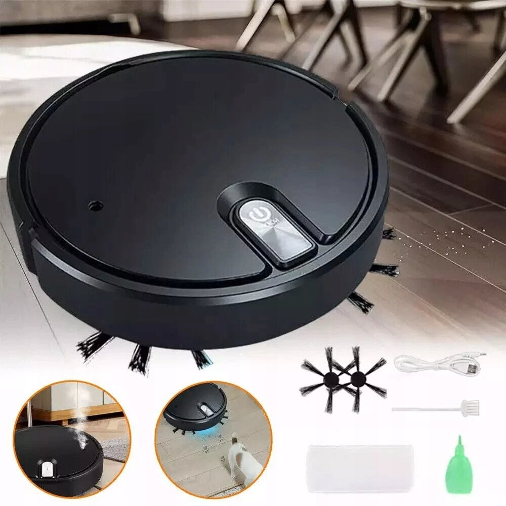 2IN1 ROBOT VACUUM CLEANER WITH MOP 1800PA - QUIET 55DB - 60MIN OPERATION - 1200MAH