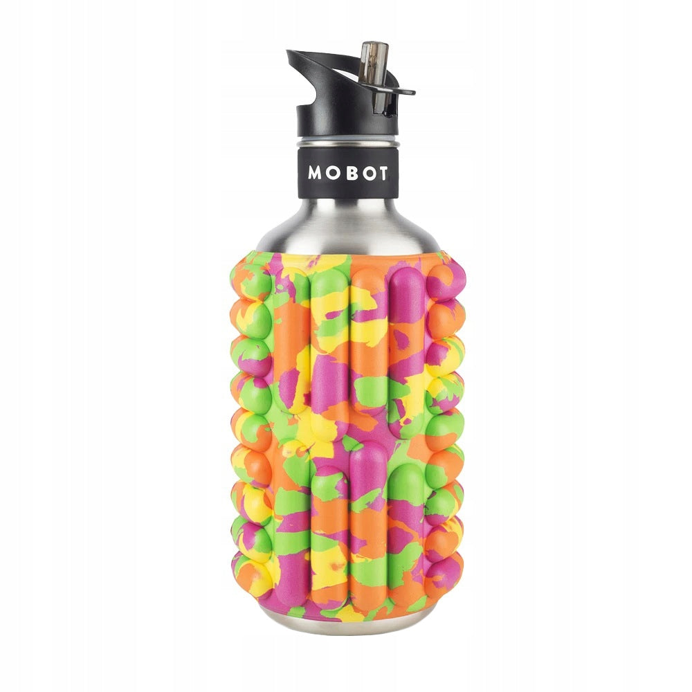 2IN1 ROLLER MASSAGER WITH THERMAL WATER BOTTLE 1.2L MOBOT BOTTLE FOR ATHLETE
