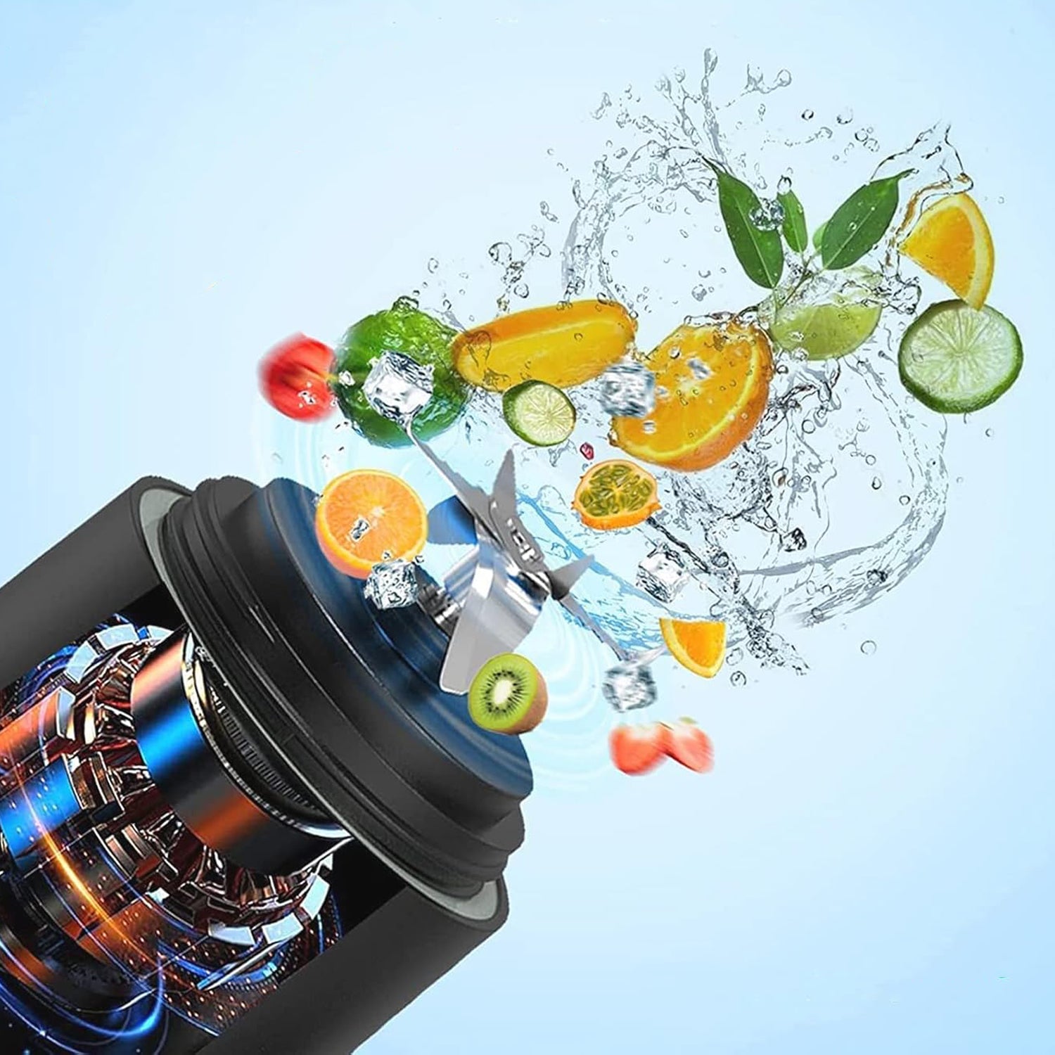 2IN1 WIRELESS PORTABLE CUP BLENDER 600ML 4000MAH TOURIST Packaging status original