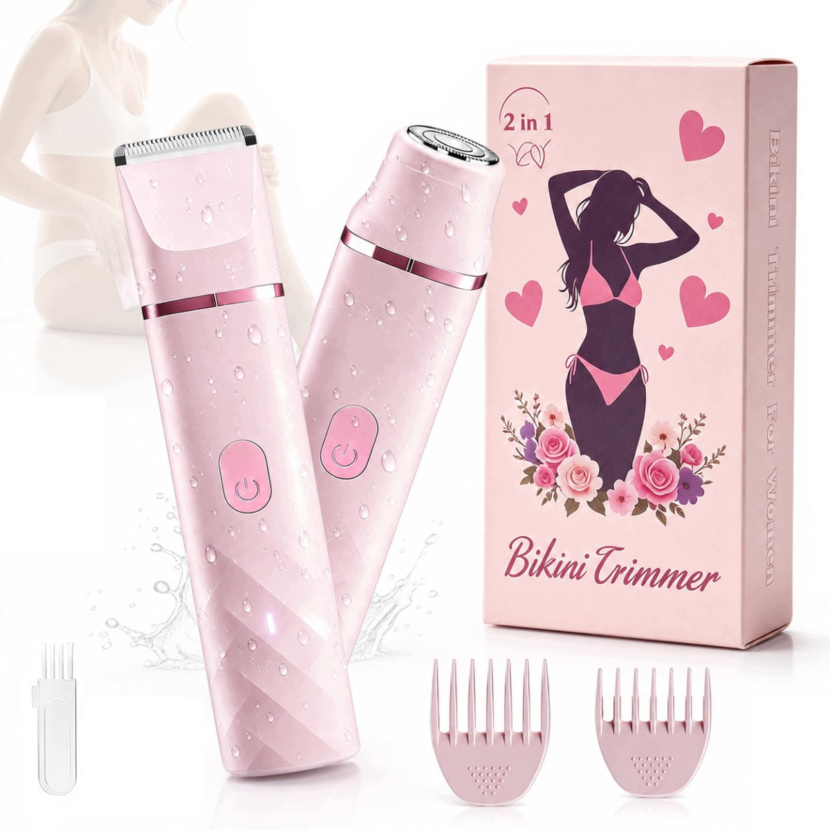 2IN1 WOMEN'S BODY SHAVING SHAVER FOR WOMEN EPILATOR IPX7