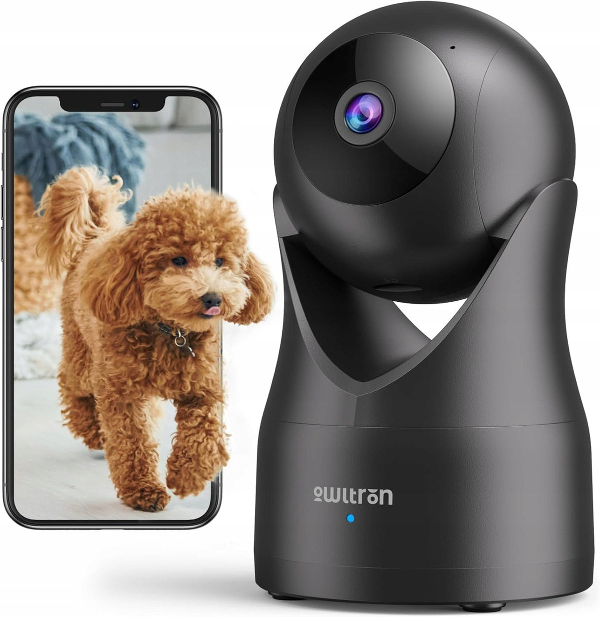 2K 360 Indoor Home Security Camera With Motion Detection