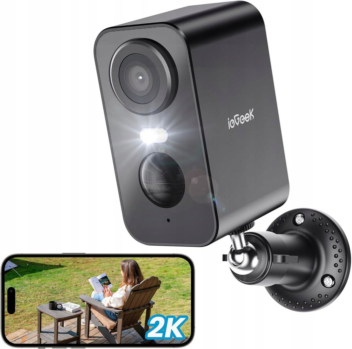 2K 3MP 4X WIRELESS ZOOM OUTDOOR WIFI CAMERA Packaging status original