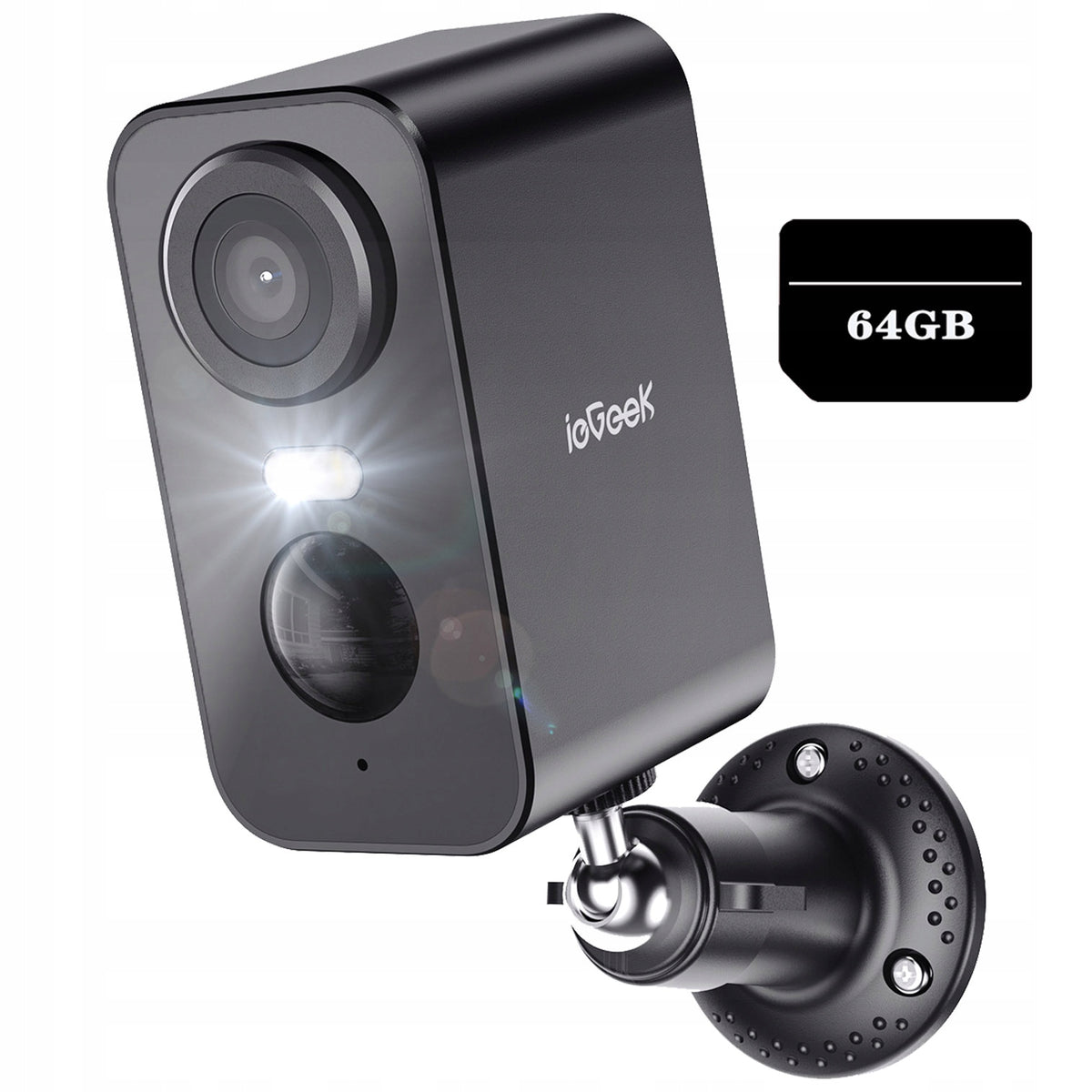 2K BATTERY OPERATED CAMERA WIRELESS AUDIO IP WIFI 3MPx DOUBLE SIDED AUDIO 64GB Packaging status original