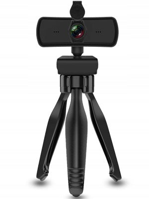 2K QHD 1440p USB Webcam with Microphone Stand Plug&Play
