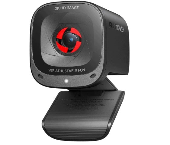 2K USB WEBCAM FOR COMPUTER MICROPHONE AI NOISE REDUCTION 95°