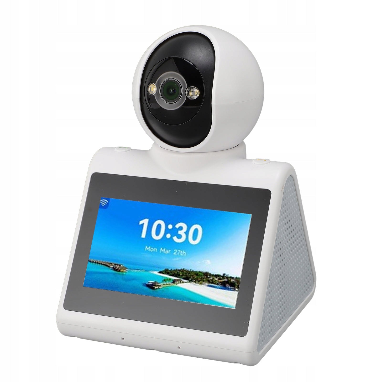 2K camera with screen for 2-way video calls