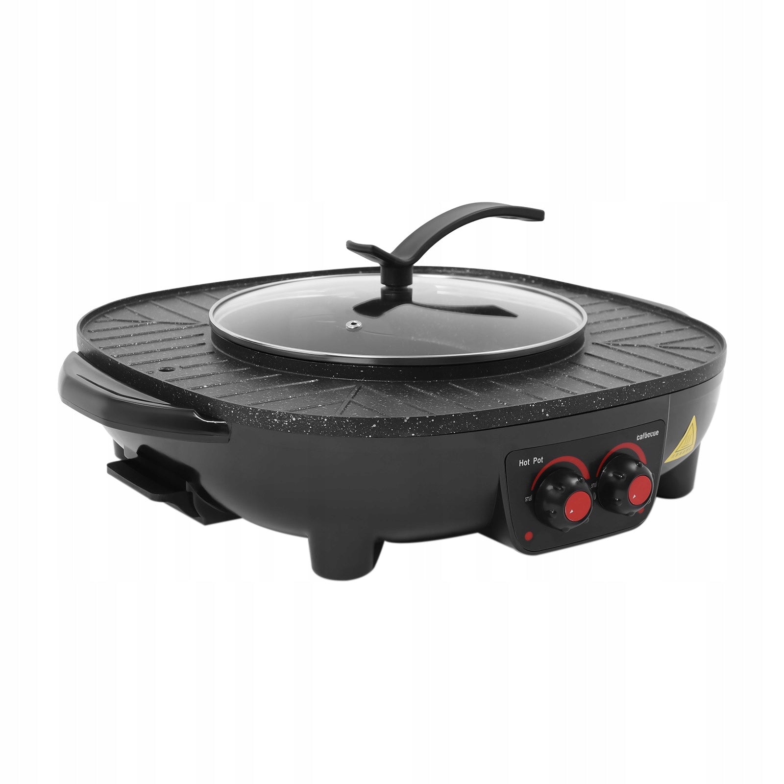2KW 2-In-1 Multifunctional Integrated Pot Electric Grill Hot Pot With Grill