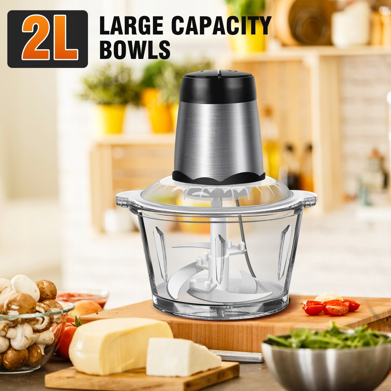 2L Food Processors Electric Vegetable Chopper for Meat Smoothie Vegetables EAN (GTIN) 721703682569