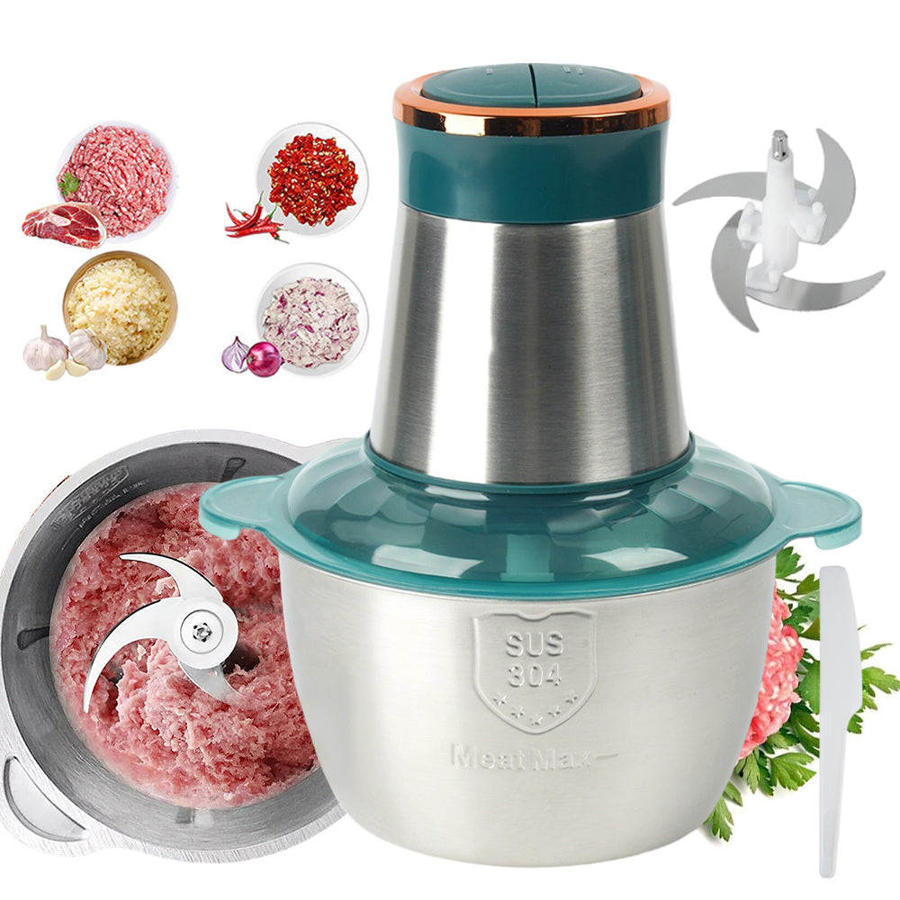 2L MEAT GRINDER 300W 2 Speeds Grinding Vegetables And Fruits