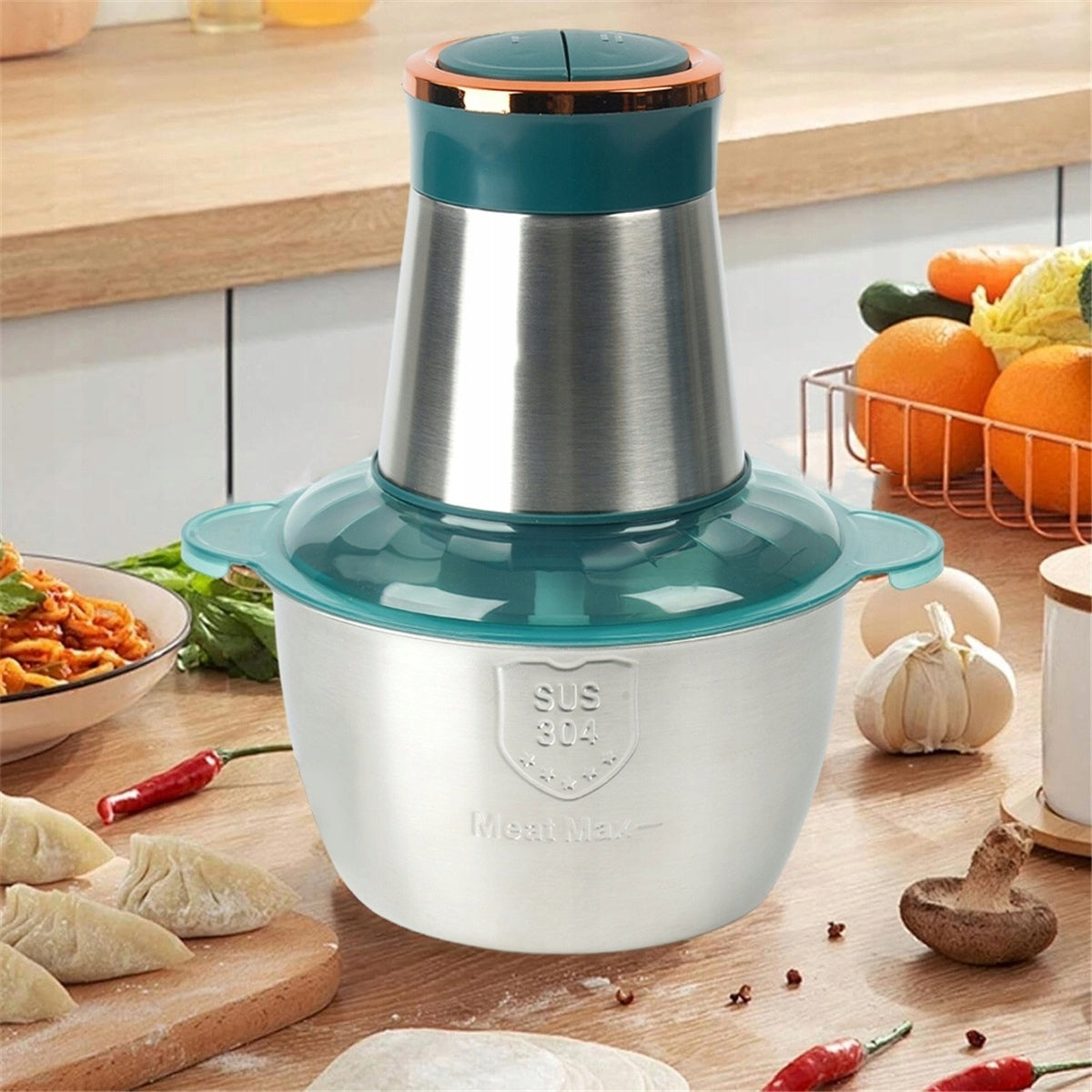 2L shredder with 2 speed levels and 4D blade for meat and vegetables Brand Bedee