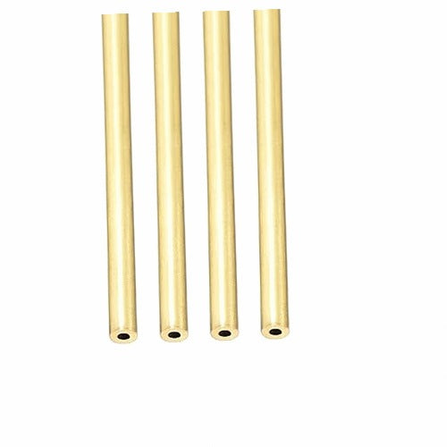 2MM BRASS TUBE FOR DIY EQUIPMENT MACHINERY 300MM 4 PIECES