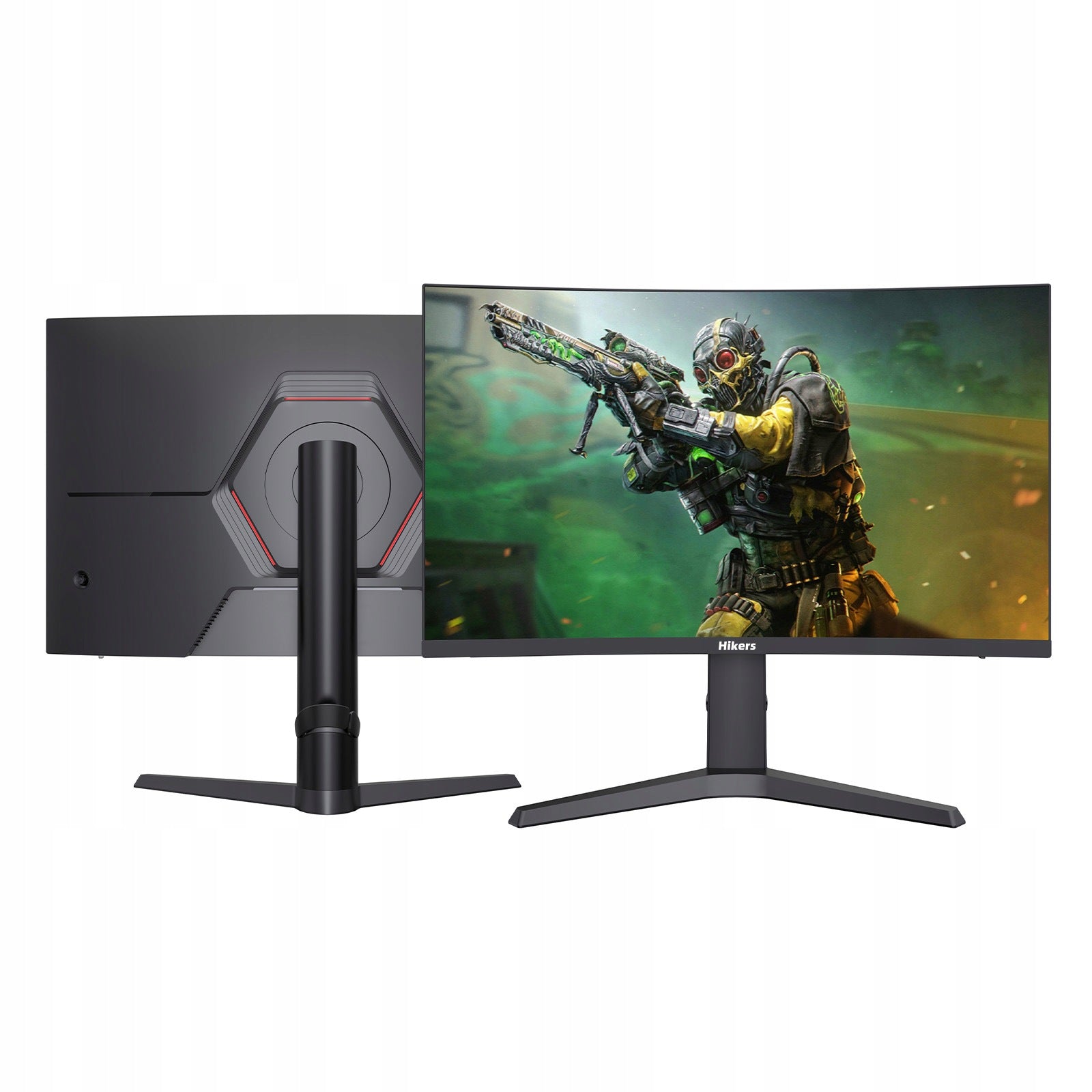 2×Monitor LED Full HD 27" Hikers 1920x1080 VA IPS 200Hz 1ms HDMI DP Packaging status original
