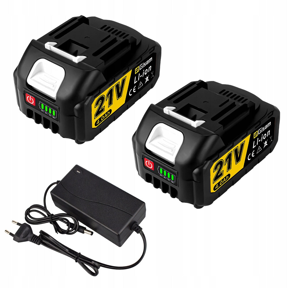 2PACK Rechargeable Battery Lithium Ion Battery for Power Tool 21V 4.0Ah