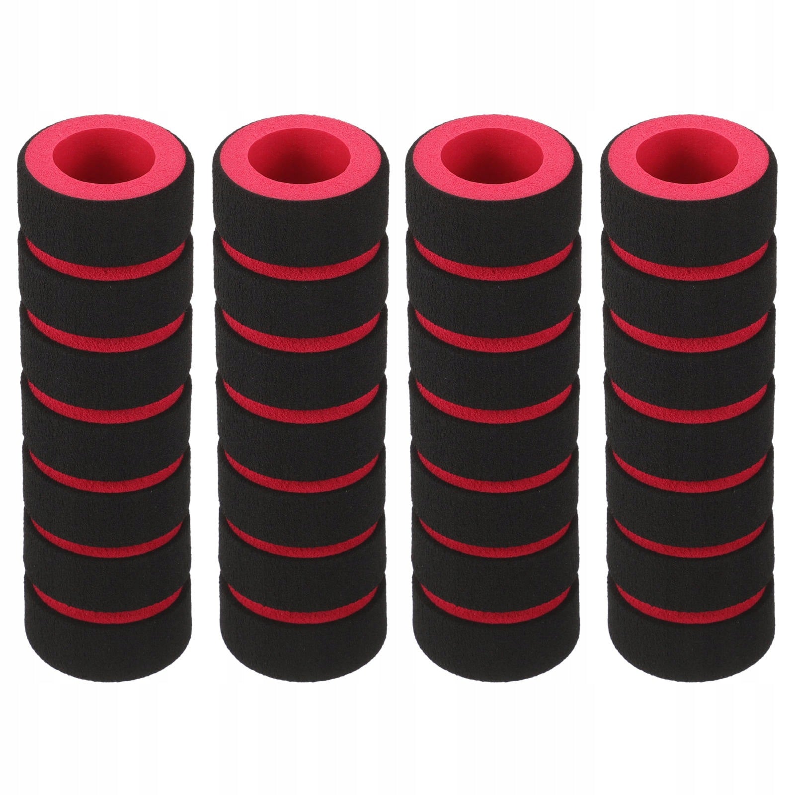 2PAIRS RED SPONGE KAYAK PADDLE GRIPS BREATHABLE ANTI-SLIP HANDLE COVERS Kind single-bladed