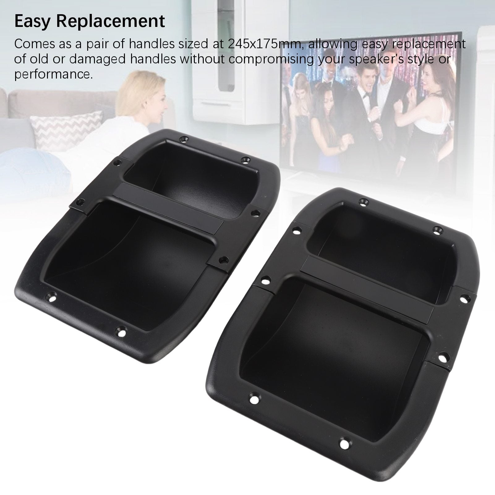 2PCS ABS Aluminum Rubber Guest Cabinet Gloves E0