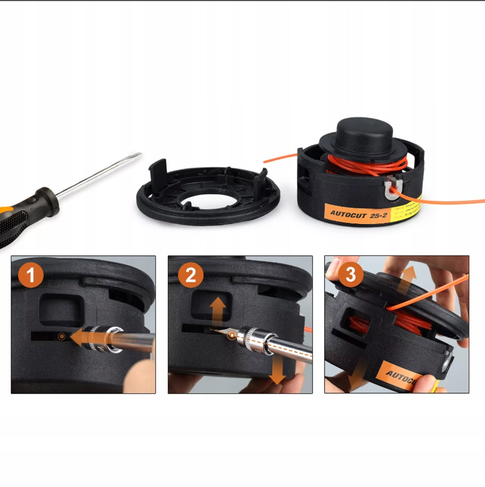 2PCS AutoCut 25-2 FISHING LINE HEAD FOR STIHL FS55 FS75 FS85 FS120 FS200 Manufacturer code GK8853