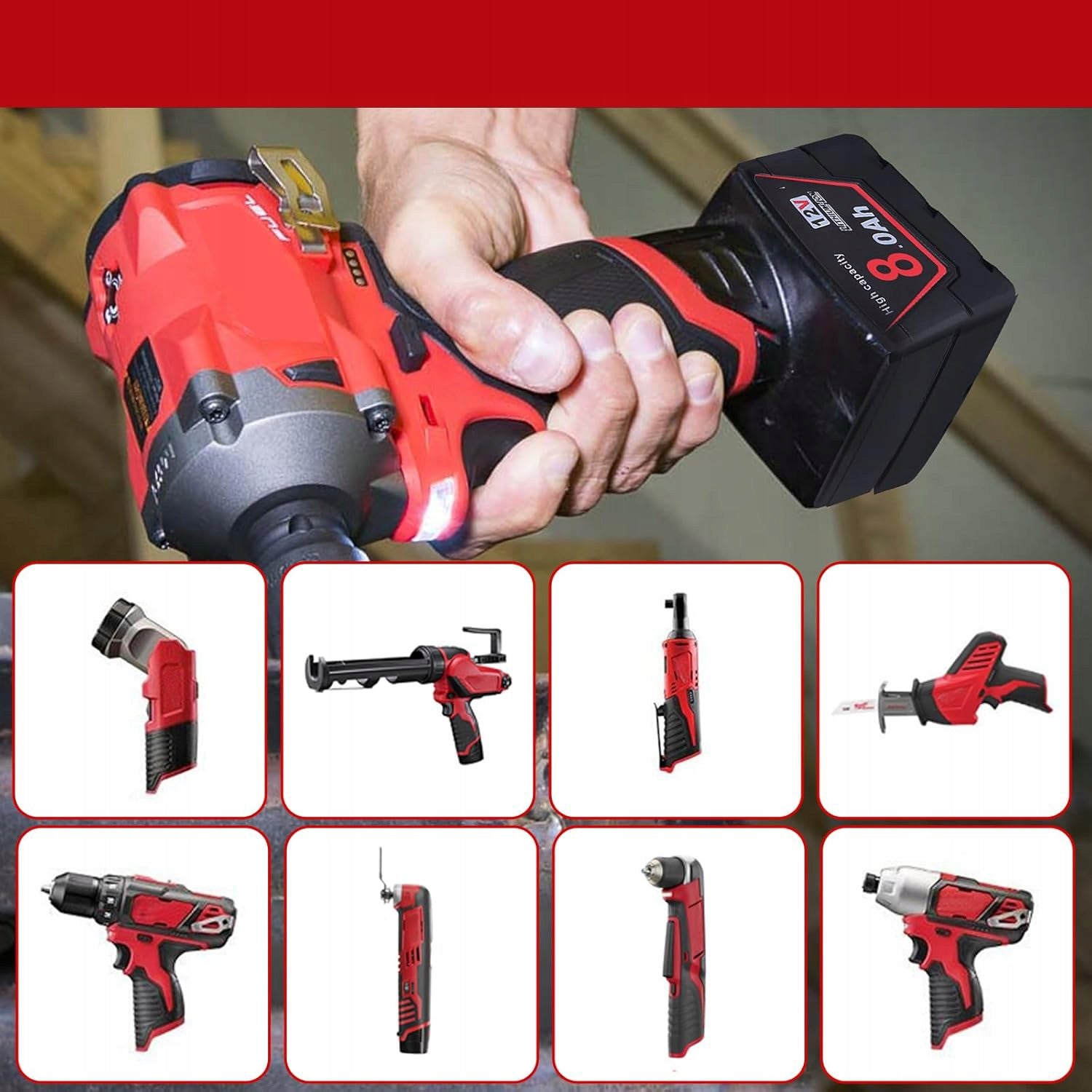 2PCS BATTERY FOR MILWAUKEE M12 12V 8000MAH TO 2420-22 LI-ION Brand no brand