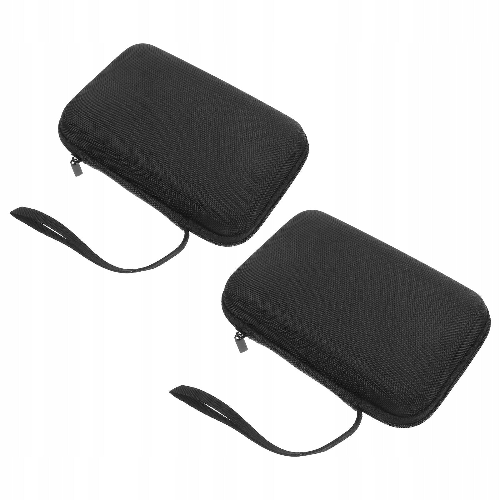 2PCS BLACK DURABLE EVA HARD SHELL TRAVEL CASE FOR ELECTRONICS