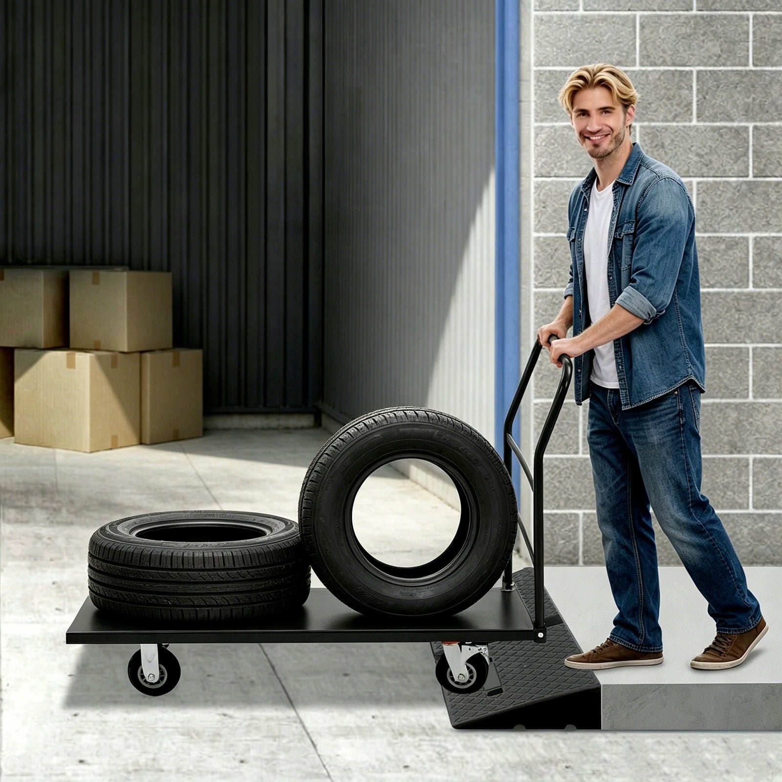 2PCS Black Nonslip Threshold Ramp Pads Solid Plastic Wheelchair Access Ramp Manufacturer code XXXQM260