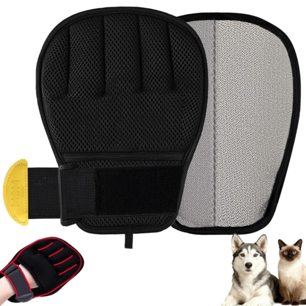 2PCS DOG AND CAT HAIR REMOVAL GLOVES - WITH ADJUSTABLE STRAPS